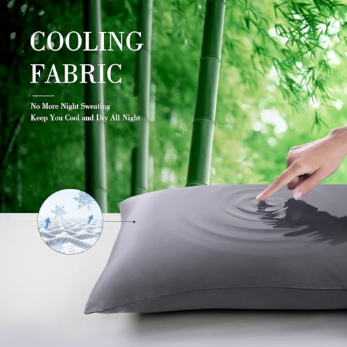 WishSmile Cooling Bamboo Body Pillowcase 20x54 - Silky Soft Pillow Cover