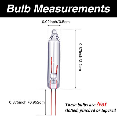 200 Clear 2.5V Xmas Replacement Bulbs for Holiday Christmas Lights