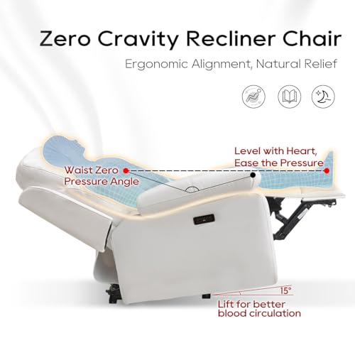 Power Recliner Sofa Set with Wireless Charger, LED Lights & Speakers