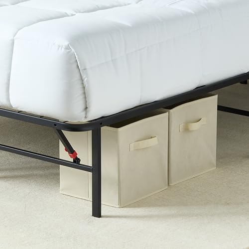 Amazon Basics Queen Metal Platform Bed Frame with Under-Bed Storage, 14-Inch