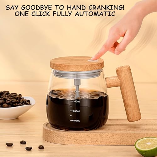 VDHU 13.5oz Electric Self-Stirring Mug - 400ml Home & Office Coffee, Milk, Protein Mixer