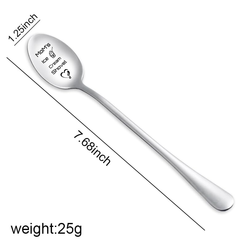 Mom's Ice Cream Shovel Spoon - Funny Gift for Mother Birthday Christmas