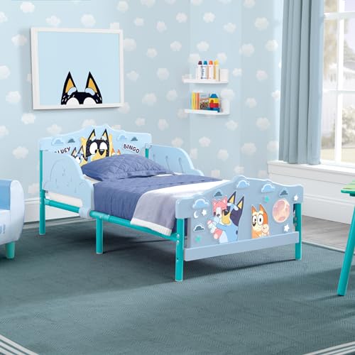 Bluey Toddler Bed with Guardrails - Kids Bed for 15 Months+
