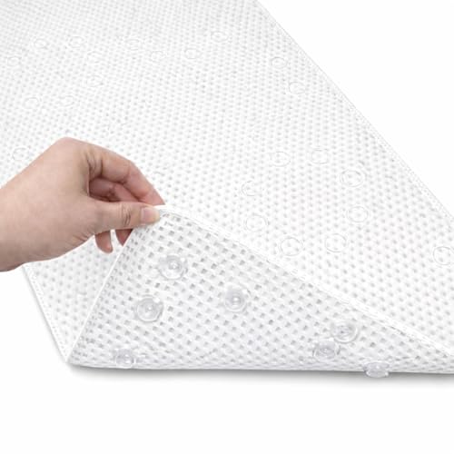 Extra Large Non-Slip Bathtub Mat, 36 x 17 Inch Soft Foam Tub Mat