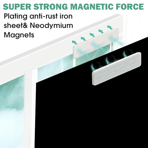 24 Pairs Waterproof Magnetic Curtain Closures for Outdoor Patio Curtains
