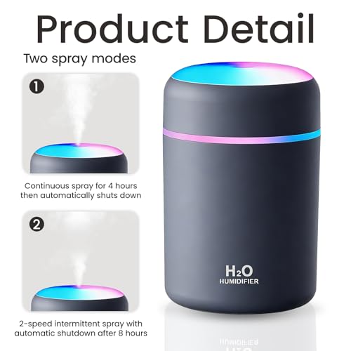 Portable Mini USB Humidifier 300ml Desktop Personal Cool Mist