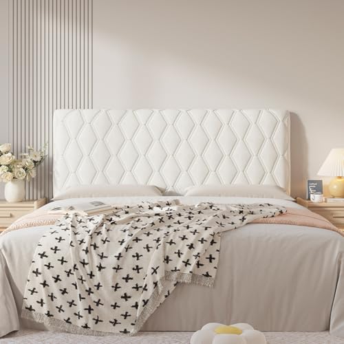 Dustproof Velvet Headboard Cover - Quilted Padded Protector