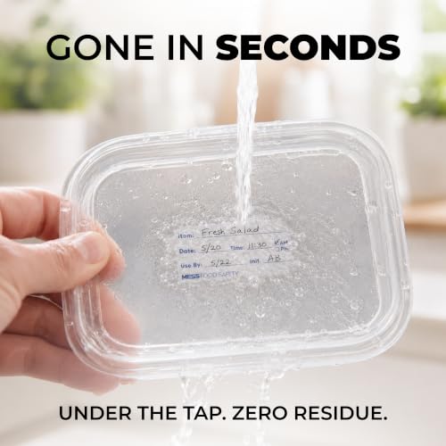 Dissolvable Food Labels 1x2 Inch 200 Roll Removable Pantry Labels