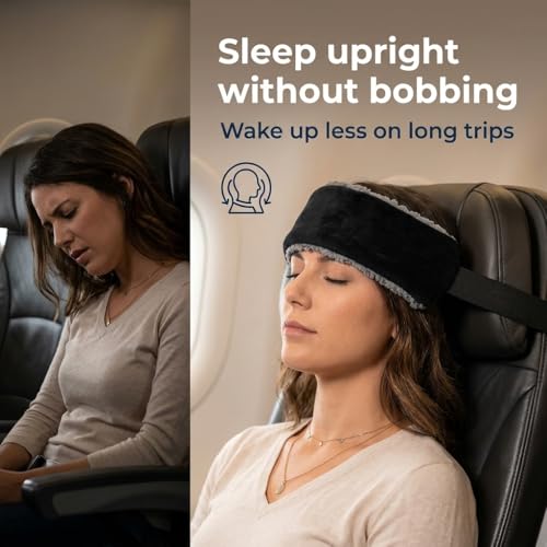 Travel Pillow with Adjustable Straps for Neck Support