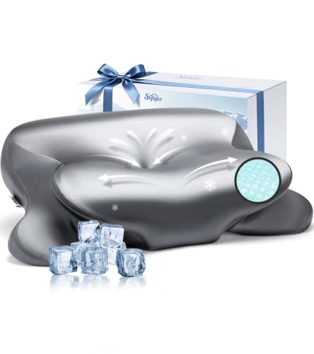 Cooling Gel Memory Foam Neck Pillow for Pain Relief - Ergonomic Design