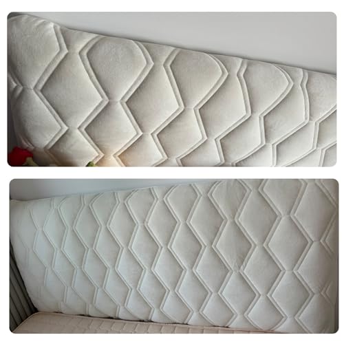 Dustproof Velvet Headboard Cover - Quilted Padded Protector