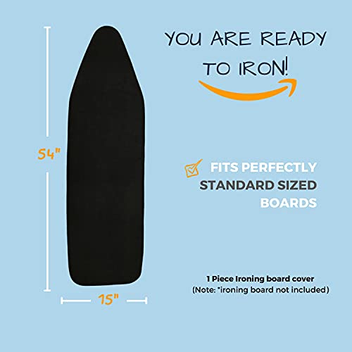 Ironing Board Cover and Pad 15x54 Inch, Heavy Duty Heat Reflective Padding