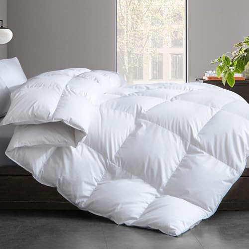 Cosybay All Season Feather & Down Fiber Duvet Insert - 100% Cotton Comforter
