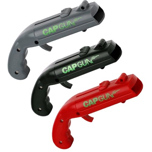 Cloud Zion Gun-Shaped Beer Bottle Opener - Fun Camping & Party Tool (Black, Red, Gray, 1)