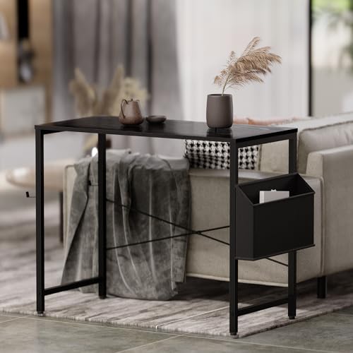 32-Inch Small Computer Desk with Storage Bag and Headphone Hook