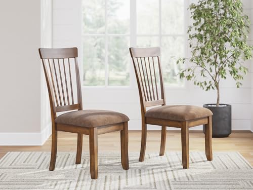 Rustic Brown Signature Design Ashley Berringer 2-Piece Wood Dining Chairs Set