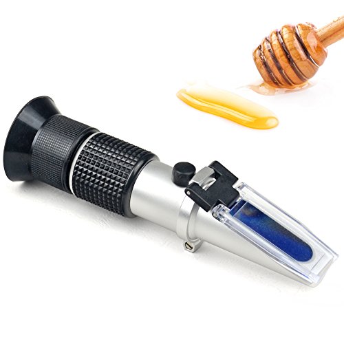 3-in-1 Honey Refractometer with ATC - Brix, Baume, and Moisture Tester