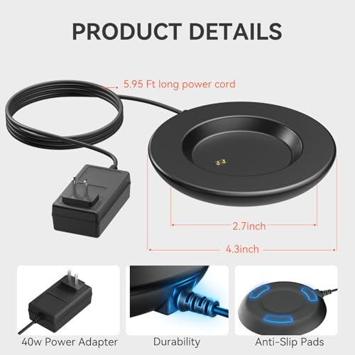 FEFAIA Charging Coaster for Temperature Control Smart Mug & Travel Mug – Wireless Power Dock Base