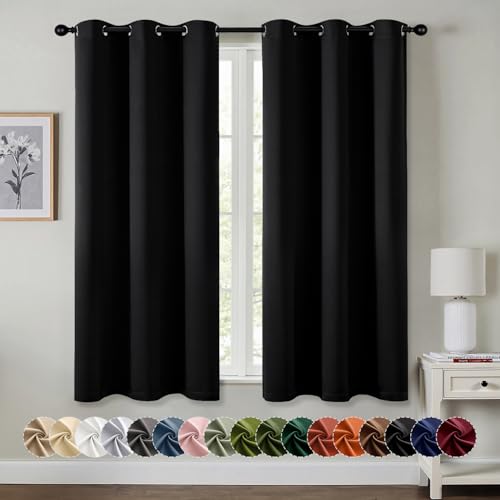MIULEE Blackout Curtains 40x63 Inch Thermal Insulated Drapes 2 Panels