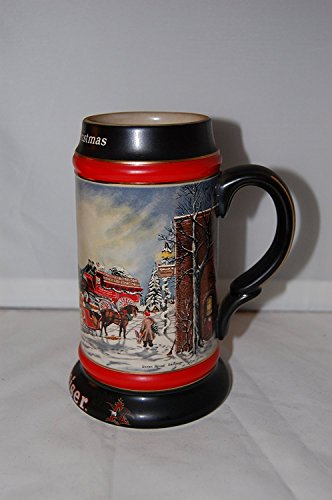 Budweiser 1992 A Perfect Christmas Holiday Stein Collector's Series