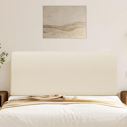 Stretch Bed Headboard Cover - Soft Jacquard Protector for Queen Size