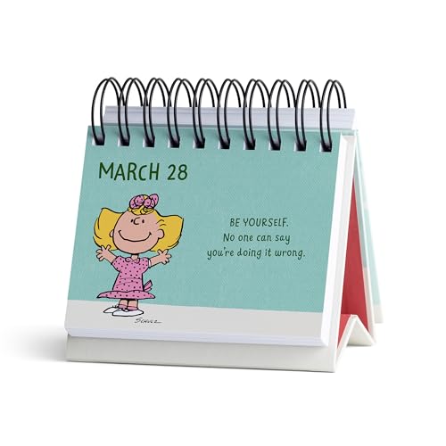 Daily Perpetual Desktop Flip Calendar with Stand (365 Day Page-A-Day)