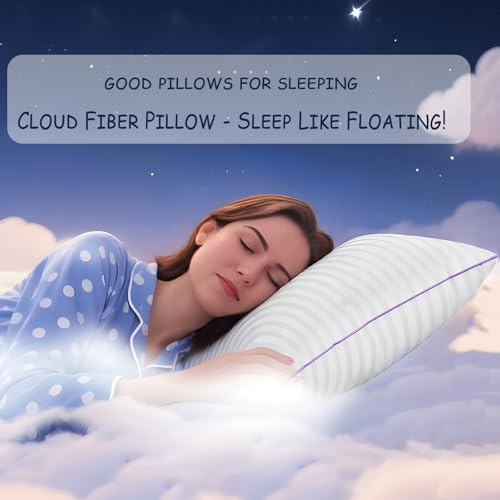VAINOC King Size Bed Pillows Set of 2 - Breathable Gel Down Alternative