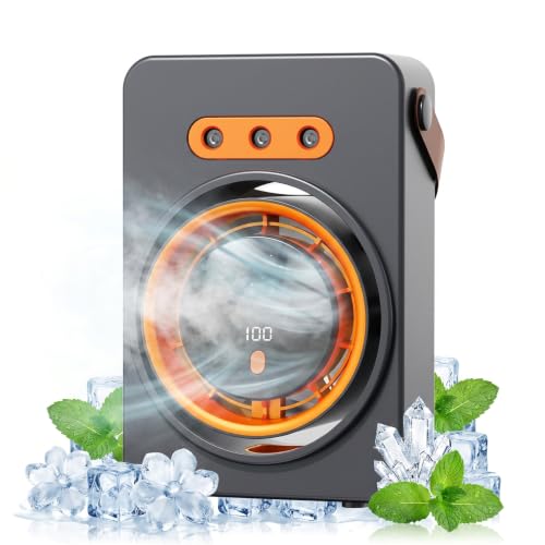Portable Air Conditioner Fan, 1800mAh Rechargeable Evaporative Cooler with Mist, 5 Speeds and 160ml Water Tank