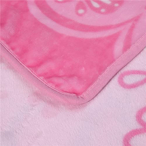 Cartoon Print Plush Throw Blanket, Soft Flannel Fleece for Kids & Adults