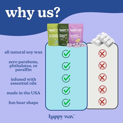Vanilla Soy Wax Melts Variety Pack - 6 oz Non-Toxic Scented Wax Tarts