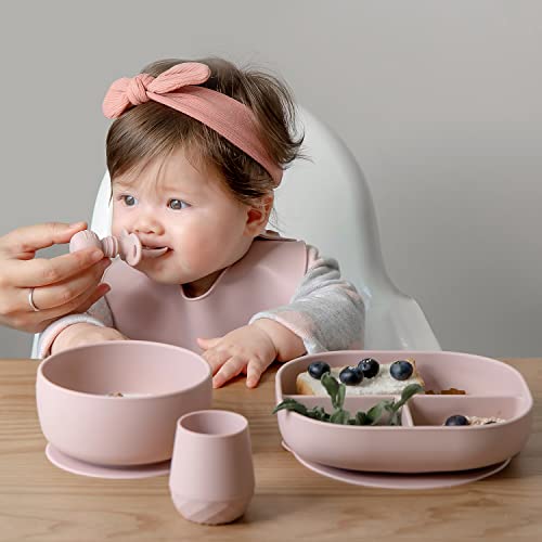 Silicone Baby Spoons Self Feeding 3 Pack with Choking Stopper