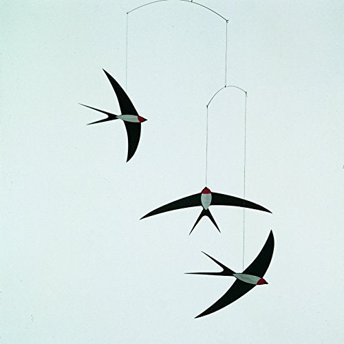 3 Swallow Hanging Mobile - 20-Inch Handmade Danish Art Decoration