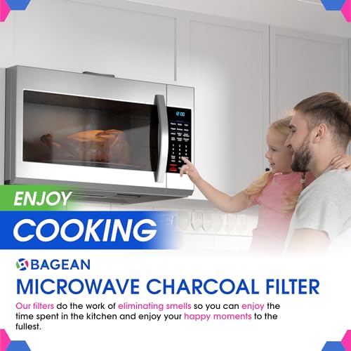 Microwave Charcoal Filter Replacement 8.67" x 3.95" - 2 Pack