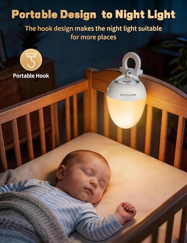 Dimmable LED Egg Night Light for Nursery with Touch Control & Timer