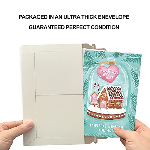 Christmas Card for Mom - Eco-Friendly 5x7 Greeting Card with Premium Envelope