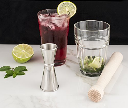 HIC Kitchen Bar Wooden Muddler - 8.75-Inch Beechwood Cocktail Tool