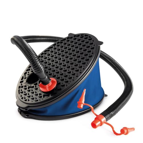 11.5-Inch Portable Foot-Operated Bellows Pump with 3 Nozzles