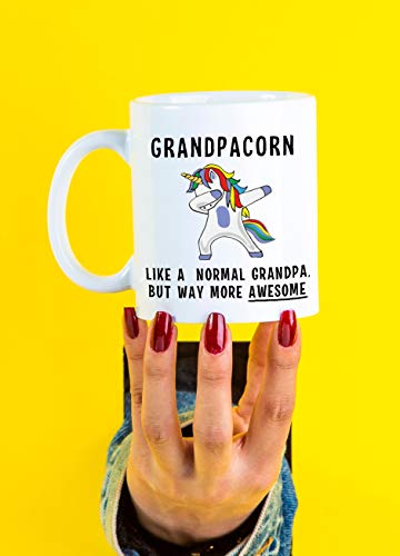 Grandpacorn Funny Grandpa Mug - Unique Coffee Cup Gift for Father's Day