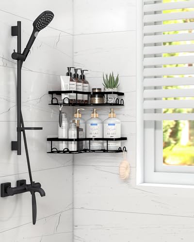 Corner Shower Caddy 2-Pack Rustproof Stainless Steel Shelves