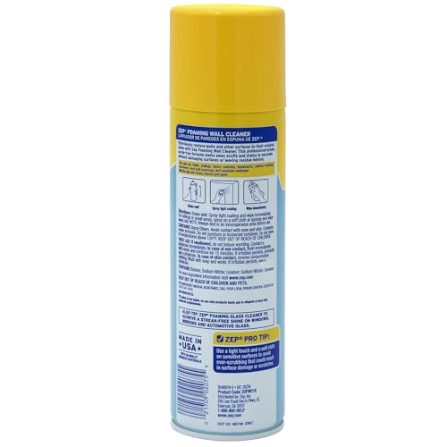 Zep Foaming Wall Cleaner 18 oz Scuff and Stain Remover for Painted Surfaces