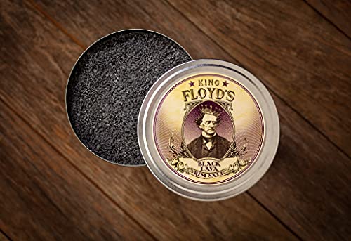 King Floyd's Black Lava Rimming Salt - 4 oz Decorative Cocktail Salt - Spicy Margarita & Bloody Mary Garnish