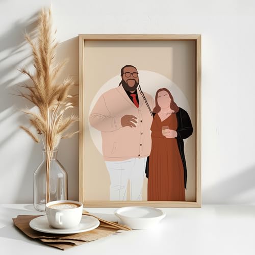 Custom Faceless Portrait Illustration Hand-Drawn From Your Photo