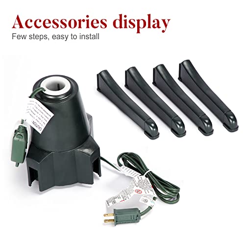 360 Rotating Christmas Tree Stand for Artificial Trees up to 7.5ft & 80lbs