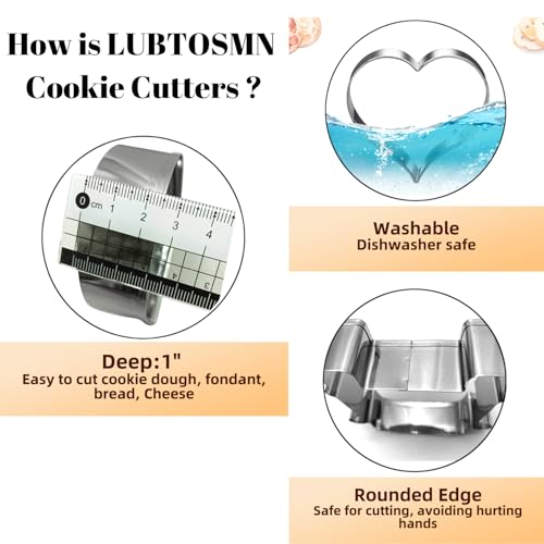 Gnome Cookie Cutter Set - Holiday Baking Fondant and Biscuit Cutters, Food Grade Steel, 3 Sizes