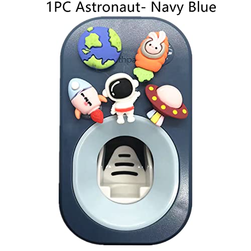 Automatic Toothpaste Dispenser - Wall Mounted Hands Free Squeezer (Astronaut)