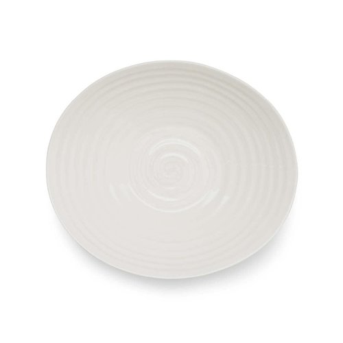 Portmeirion Sophie Conran Small Salad Bowl - 9.5 Inch Fine Porcelain Serving Bowl for Salads, Snacks & Entertaining, Versatile White Dinnerware - Dishwasher, Microwave & Oven Safe