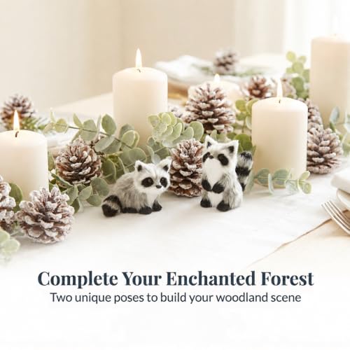 Raz 2-Pack 3.5-Inch Raccoon Polyester Holiday Ornaments