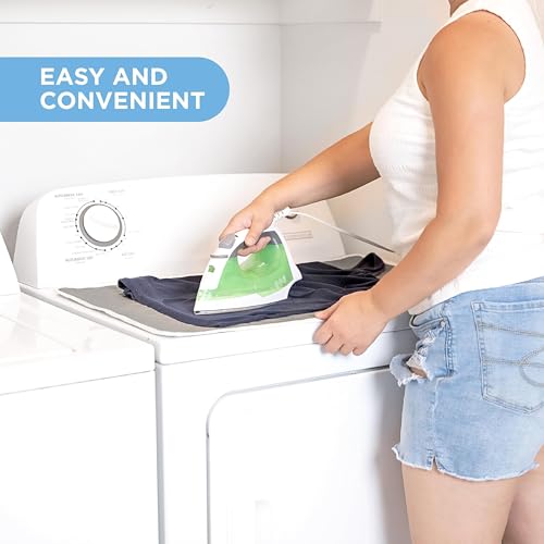 Magnetic Ironing Mat, 28.25" x 19" Quilted Scorch-Resistant Laundry Pad