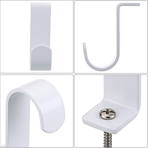 3-Pack Metal Ceiling Mount Curtain Rod Brackets for 5/8 to 1 Inch Rods