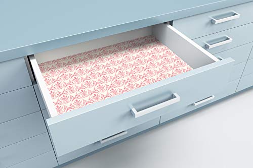 Scented Drawer Liners, Rose Sandalwood Fragrant Paper Sheets (6 Pack)